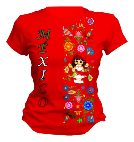 Playera 15 De Septiembre Tradicional Veracruzano Lele Muñeca