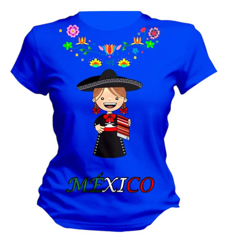 Playera Mexicana Dama Manga Corta Lele Personaliza Mujer