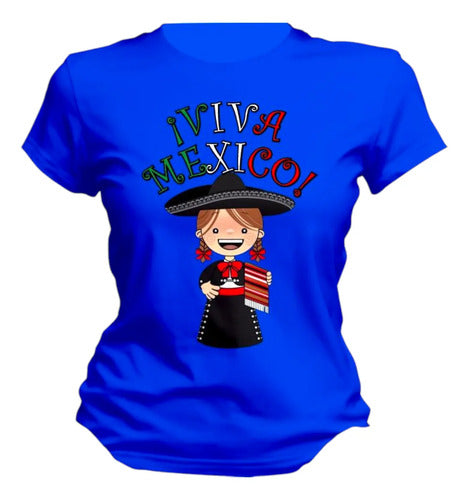 Playera Lele Adelita Viva Mexico 15 De Septiembre Mujer