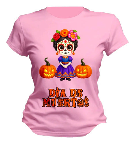 Playera Mexicana Día De Muertos Catrina Halloween Lele