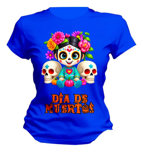 Playera Día De Muertos Calavera Mexicana Catrín Catrina