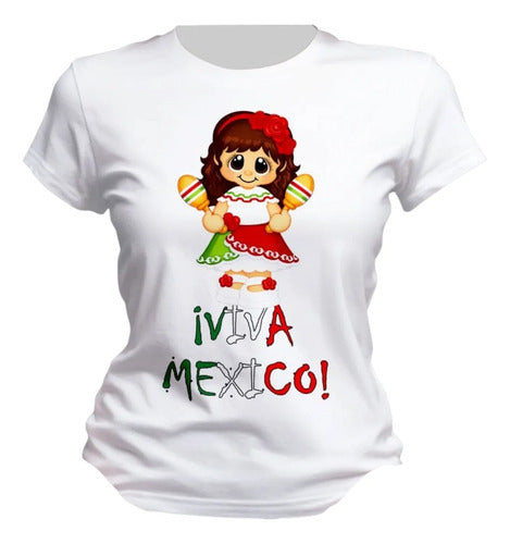 Playera Muñeca Adelita Varios Colores 15 De Septiembre