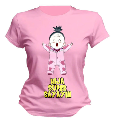 Playera Día Del Papá Mamá Hijo Gohan Pan Videl Regalo