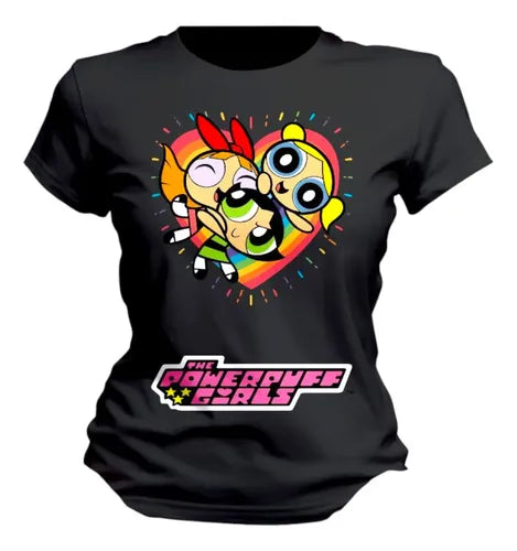 Playera Chicas Super Poderosas Colores Personaliza
