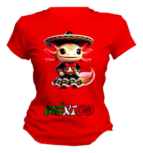 Playera Ajolote Mariachi Fiesta Patrias 15 De Septiembre