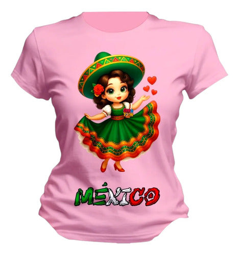 Playera Viva Mexico Adelita 15 De Septiembre Mujer Adelita