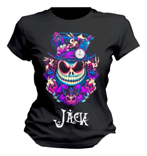 Playera Jack Skellington Sally Hallowen Personaliza Extraño