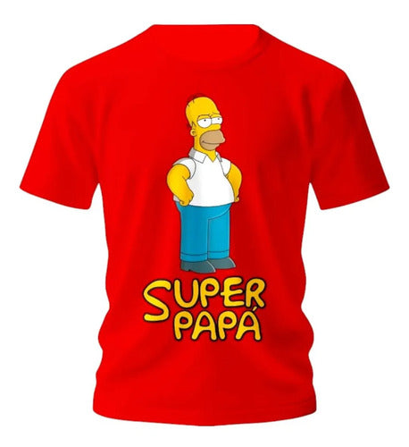 Playera Dia Del Padre Simpson Papa Abuelo Super Papa