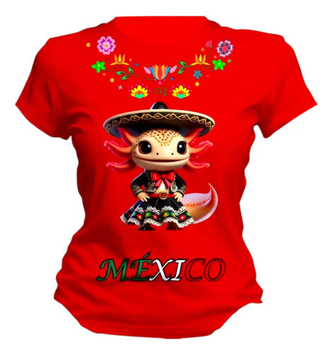 Playera Folclorica Mexicana Adelita Lele Dama Mujer Ajolote