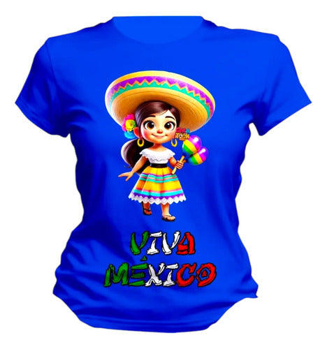 Playera Niño Niña 15 De Septiembre Personaliza Jovencita