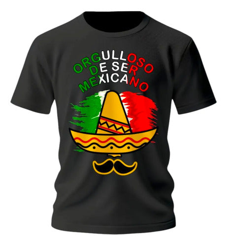 Playera 15 De Septiembre Meriachi Taco Sombrero Fiestas