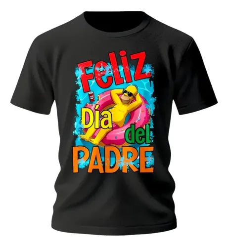 Playera Dia Del Padre Super Papa Homero Personaliza