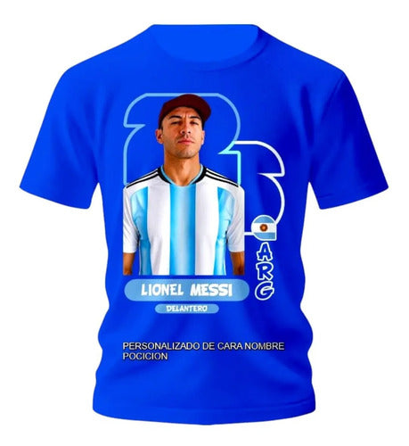 Playera Personalizada Argentina Selecciones Mundial Estampa