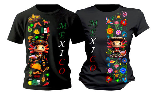 Duo Playeras 15 De Septiembre Mexico Tradicional Mariachi
