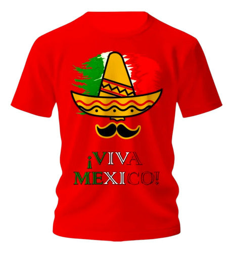 Playera 15 De Septiembre Meriachi Taco Sombrero Fiestas