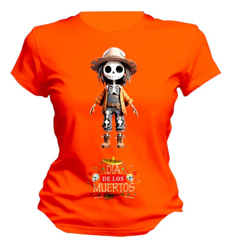 Playera Espanta Pajaros Esqueleto Dia De Muertos Calavera