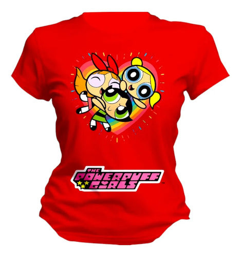 Playera Chicas Super Poderosas Colores Personaliza