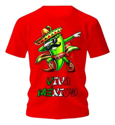 Playera Chile Jitomate 15 De Septiembre Personaliza Chile