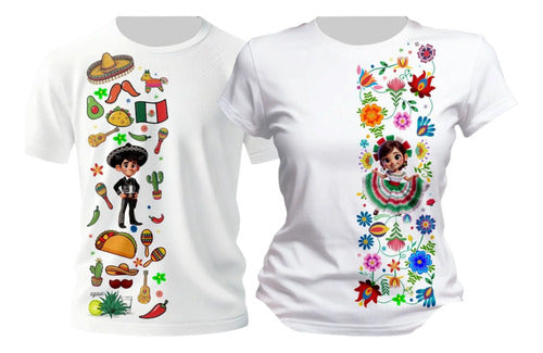 Duo Playera Mexico Lele Muñeca 15 De Septiembre Veracruzano