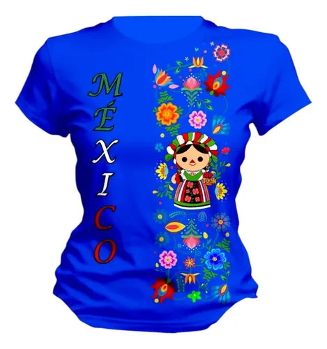 Playera Adelita Lele Adelita Flores Fiestas Patrias Lele 4