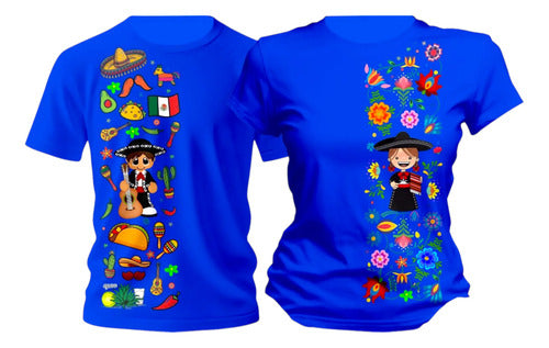 Duo Playera Mexico Lele Muñeca 15 De Septiembre Veracruzano