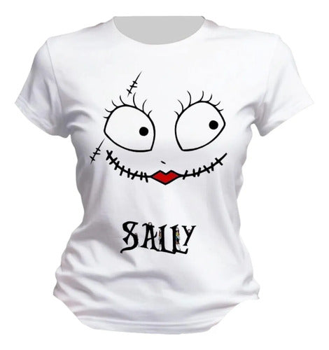 Playera Jack Skellington Sally Hallowen Personaliza Extraño