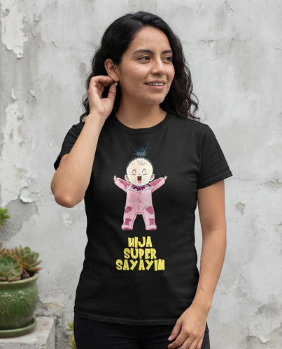 Playera Día Del Papá Mamá Hijo Gohan Pan Videl Regalo