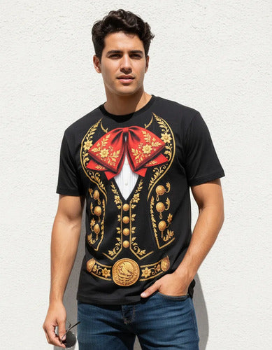 Playera Para Duo Mariachis Mexicanos 15 De Septiembre