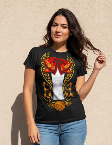 Playera Para Duo Mariachis Mexicanos 15 De Septiembre