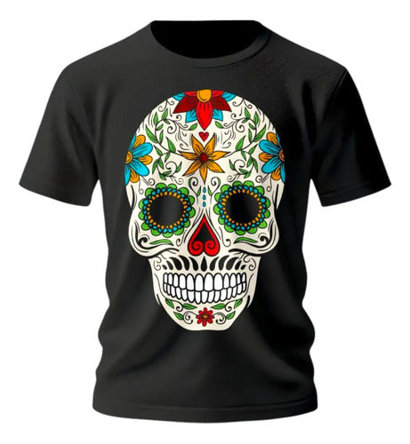 Playera Dia De Muertos Calavera Tradicional Halloween