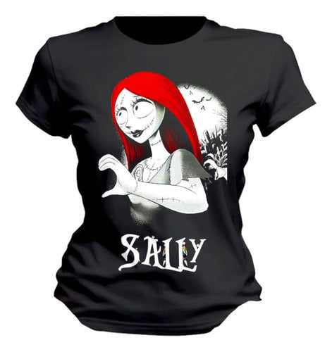 Playera Jack Skellington Sally Hallowen Personaliza Extraño