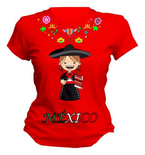 Playera Mexicana Dama Manga Corta Lele Personaliza Mujer
