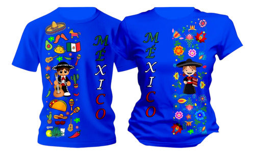 Duo Playeras 15 De Septiembre Mexico Tradicional Mariachi