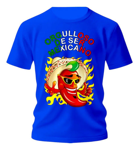 Playera 15 De Septiembre Meriachi Taco Sombrero Fiestas