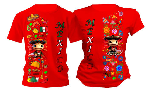 Duo Playeras 15 De Septiembre Mexico Tradicional Mariachi