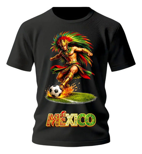 Playera Fútbol Azteca Mundial éxico Personalizada