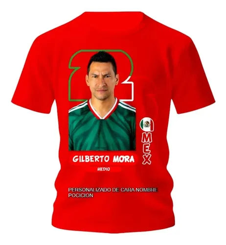 Playera Personalizada Mexico Selecciones Mundial Estampa