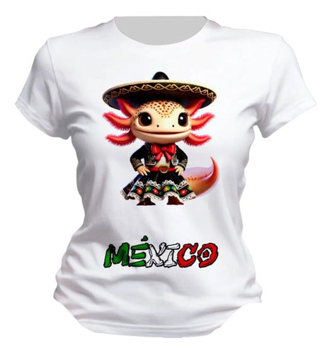 Playera Ajolote Mariachi Fiesta Patrias 15 De Septiembre