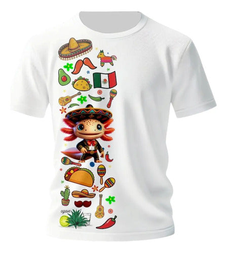 Playera Ajolote Ranchero Mexicano Todas Las Tallas Ajolote