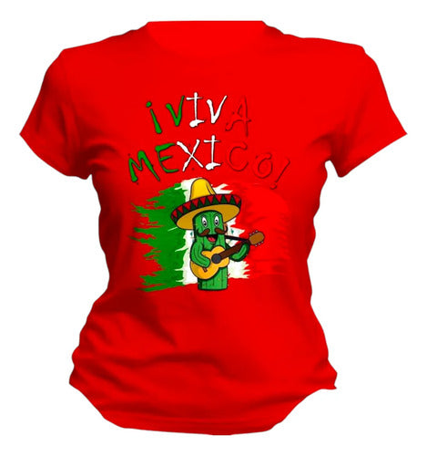 Playera 15 De Septiembre Meriachi Taco Sombrero Fiestas