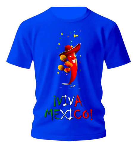 Playera 15 De Septiembre Meriachi Taco Sombrero Fiestas