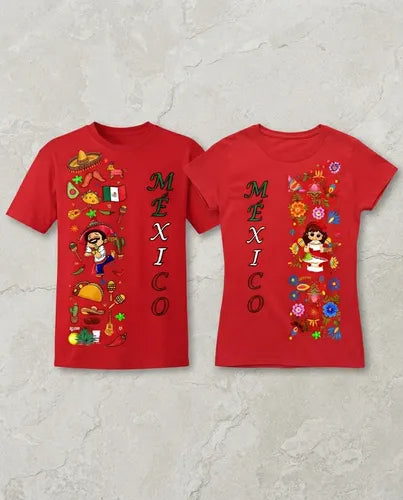 Duo Playera Mexico Lele Muñeca 15 De Septiembre Veracruzano