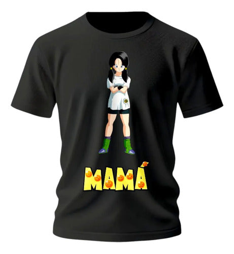 Playera Día Del Papá Mamá Hijo Gohan Pan Videl Regalo