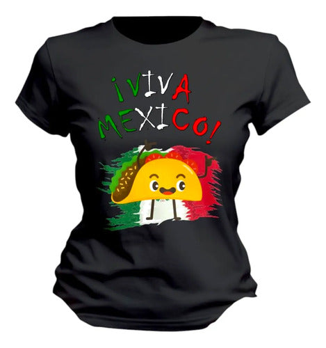 Playera 15 De Septiembre Meriachi Taco Sombrero Fiestas Taco
