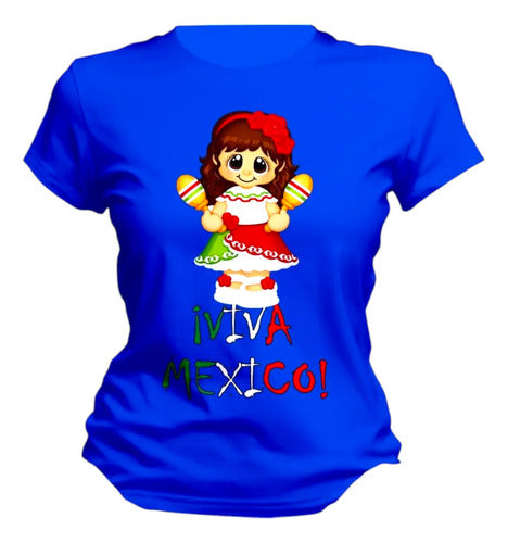 Playera Muñeca Adelita Varios Colores 15 De Septiembre