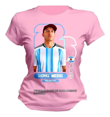 Playera Personalizada Argentina Selecciones Mundial Estampa