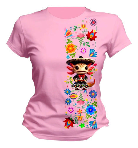 Playera Ajolote Ranchero Mexicano Todas Las Tallas Mujer