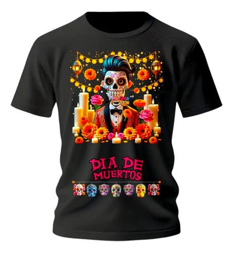 Playera Catrin Y Catrina Dia De Muertos Mexicanos Catrin