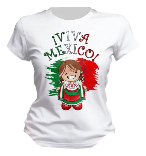 Playera Lele Adelita Viva Mexico 15 De Septiembre Adelita