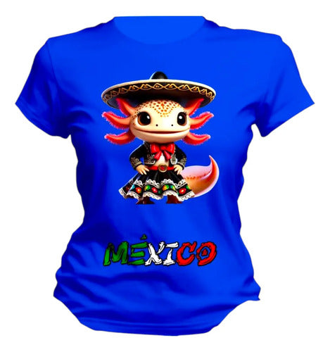 Playera Ajolote Mariachi Fiesta Patrias 15 De Septiembre